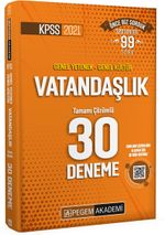 2021 KPSS Genel Yetenek - Genel Kültür Vatandaşlık 30 Deneme