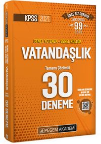 2021 KPSS Genel Yetenek - Genel Kültür Vatandaşlık 30 Deneme