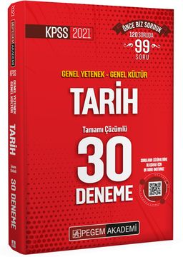 2021 KPSS Genel Yetenek - Genel Kültür Tarih 30 Deneme