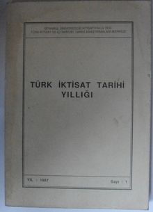 Türk İktisat Tarihi Yıllığı  Kod: 12-E-30