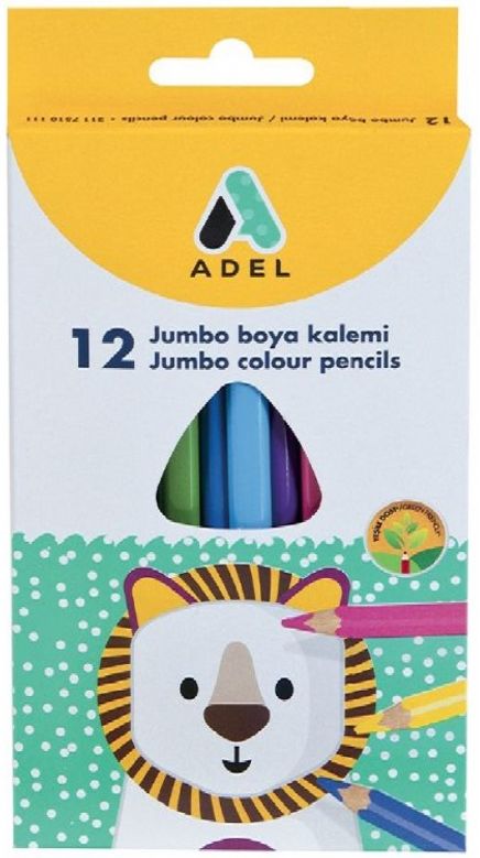 Adel Jumbo Hexa Boya Kalemi Tb 12 Li (9510001)