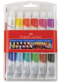 Faber-Castell Tüp Guaj Boya 12 Renk (5170121011)