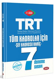 TRT Tüm Kadrolar İçin  (Şef Kadrosu Hariç) 7 Deneme Sınavı