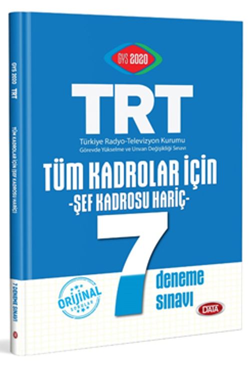 TRT Tüm Kadrolar İçin  (Şef Kadrosu Hariç) 7 Deneme Sınavı