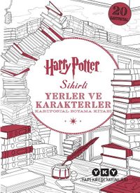 Harry Potter Sihirli Yerler ve Karakterler Kartpostal Boyama Kitabı