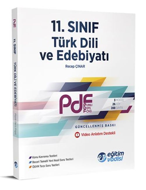 11. Sınıf Türk Dili ve Edebiyatı PDF Planlı Ders Föyü