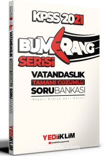 2021 KPSS Genel Kültür Bumerang Vatandaşlık Tamamı Çözümlü Soru Bankası - Kolektif