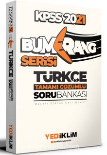2021 KPSS Genel Yetenek Bumerang Türkçe Tamamı Çözümlü Soru Bankası - Kolektif