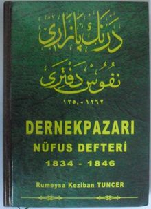 Dernekpazarı Nüfus Defteri 1834-1846 Kod: 12-E-4