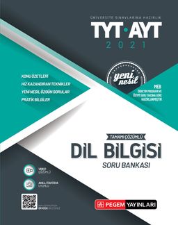 Üniversite Sınavlarına Hazırlık TYT-AYT Tamamı Çözümlü Dil Bilgisi Soru Bankası