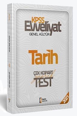 2021 Evveliyat KPSS Genel Kültür Tarih Çek Kopar Yaprak Test
