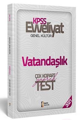 2021 Evveliyat KPSS Genel Kültür Vatandaşlık Çek Kopar Yaprak Test 