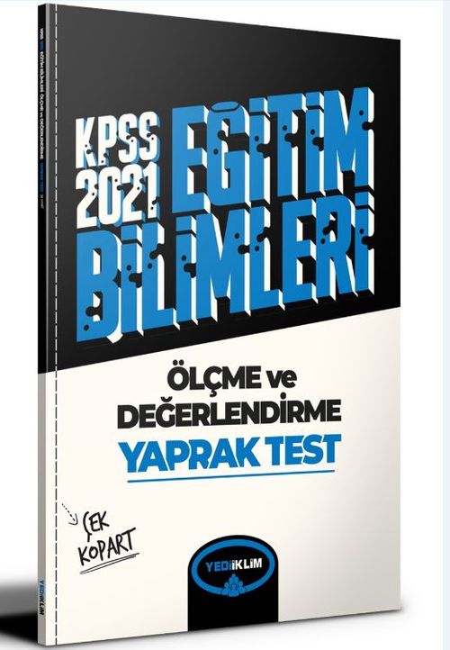 2021 Kpss Eğitim Bilimleri Ölçme ve Değerlendirme Çek Kopart Yaprak Test 