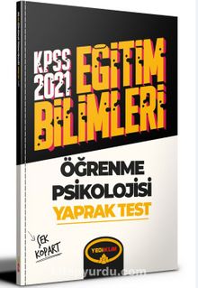 2021 Kpss Eğitim Bilimleri Öğrenme Psikolojisi Çek Kopart Yaprak Test - Kolektif