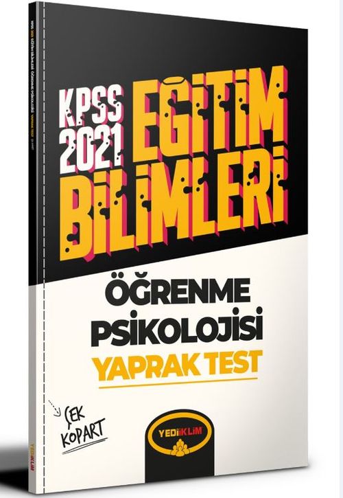 2021 Kpss Eğitim Bilimleri Öğrenme Psikolojisi Çek Kopart Yaprak Test 