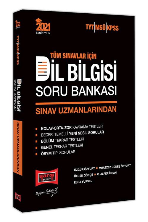 2021 Tüm Sınavlar İçin Sınav Uzmanlarından Dil Bilgisi Soru Bankası