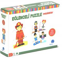 Eğlenceli Puzzle - Meslekler (36 Parça-Büçük Boy)