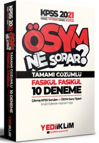 2021 KPSS Ösym Ne Sorar Genel Yetenek Genel Kültür Tamamı Çözümlü 10 Fasikül Deneme