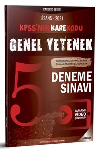 2021 KPSS Lisans Genel Yetenek Video Çözümlü 5 Deneme Sınavı