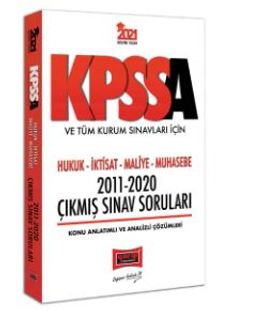 2021 KPSS A Grubu ve Tüm Kurum Sınavları İçin Hukuk-İktisat-Maliye-Muhasebe 2011-2020 Çıkmış Sınav Soruları
