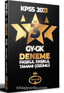 2021 KPSS Genel Yetenek Genel Kültür Tamamı Çözümlü 3 Yıldız 3 Fasikül Deneme - Kolektif