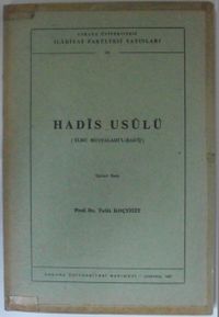 Hadis Usulü ‘İlmu Mustalahi’l-Hadit  Kod: 12-D-32