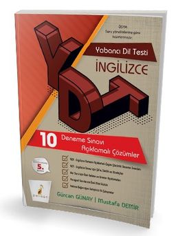 YDT İngilizce Tamamı Çözümlü 10 Deneme Sınavı