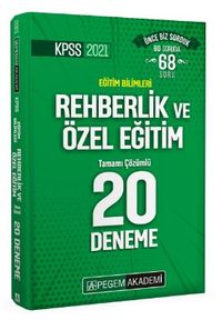 2021 KPSS Eğitim Bilimleri Rehberlik ve Özel Eğitim Tamamı Çözümlü 20 Deneme