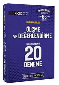 2021 KPSS Eğitim Bilimleri Ölçme ve Değerlendirme Tamamı Çözümlü 20 Deneme