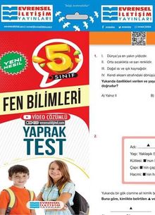 5. Sınıf Fen Bilimleri Video Çözümlü Yaprak Test