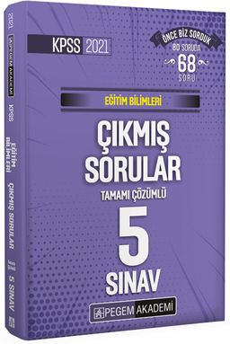 2021 KPSS Eğitim Bilimleri Tamamı Çözümlü Çıkmış Sorular Son 5 Sınav