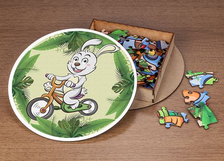 LAVA Puzzle - Hayvanlar Dünyası Taşıtlar - Tavşan (LV010-L)