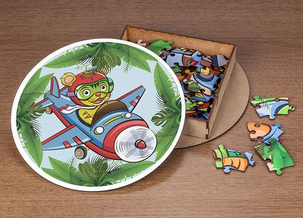 LAVA Puzzle - Hayvanlar Dünyası Taşıtlar - Kedi (LV007-L)