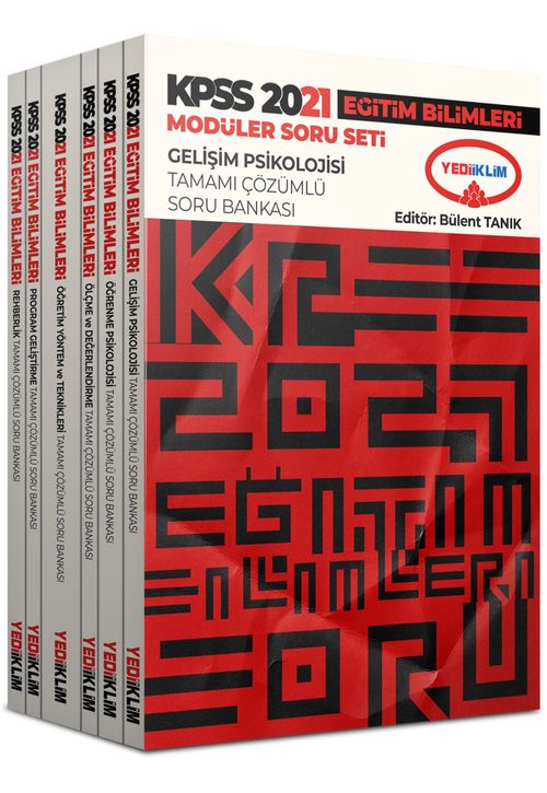 2021 KPSS Eğitim Bilimleri Modüler Soru Bankası Seti (6 Kitap)