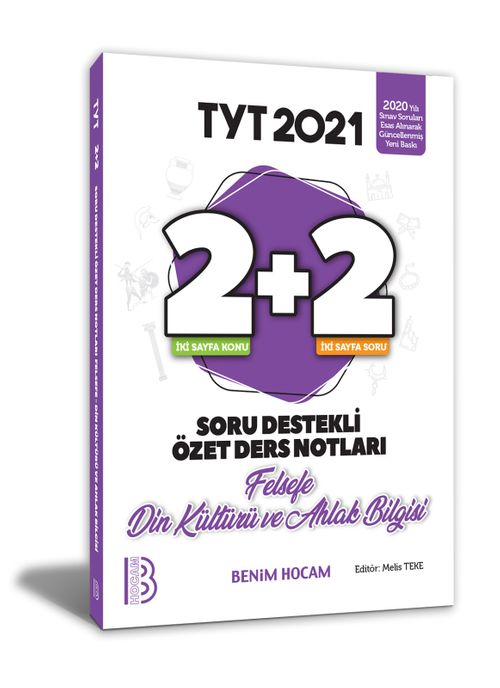 2021 YKS TYT Felsefe - Din Kültürü ve Ahlak Bilgisi 2+2 Soru Destekli Özet Ders Notları