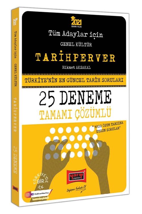 2021 Tüm Adaylar İçin Tarihperver  Tamamı Çözümlü 25 Deneme