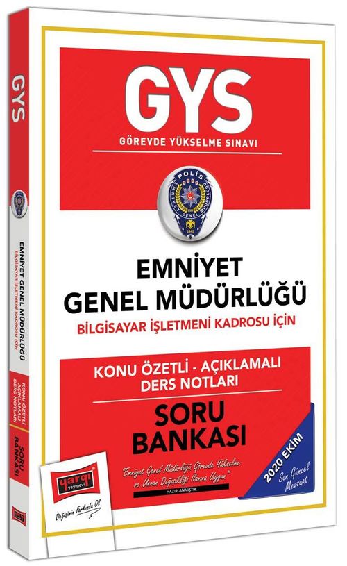 GYS Emniyet Genel Müdürlüğü Bilgisayar İşletmeni Kadrosu İçin Konu Özetli Soru Bankası