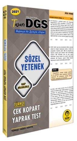 2021 DGS Sözel Yetenek Yaprak Test