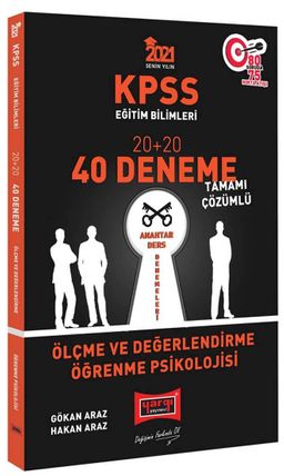 2021 KPSS Eğitim Bilimleri Ölçme ve Değerlendirme, Öğrenme Psikolojisi Tamamı Çözümlü 40 Deneme