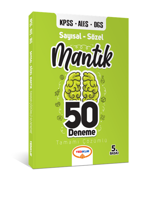 KPSS ALES DGS 2021 Sayısal - Sözel Mantık Tamamı Çözümlü 50 Deneme