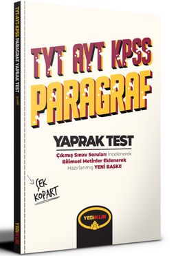 TYT AYT KPSS  Paragraf Çek Kopart Yaprak Test