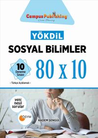 YÖKDİL Sosyal Bilimler 10 Deneme Sınavı 80x10