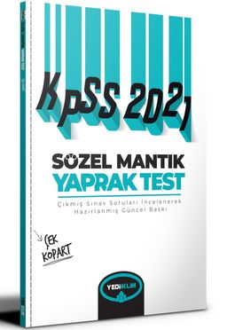 2021 KPSS Sözel Mantık Çek Kopart Yaprak Test