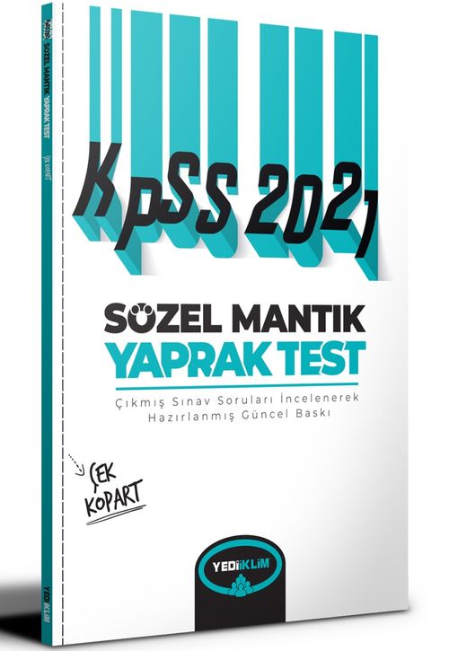 2021 KPSS Sözel Mantık Çek Kopart Yaprak Test