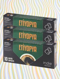 İndie Espresso Etiyopya Kapsül Kahve x3 (30'lu)
