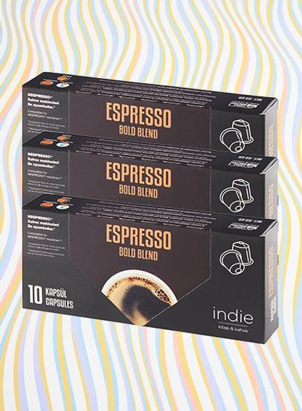 İndie Espresso Bold Blend Kapsül Kahve x3 (30'lu)