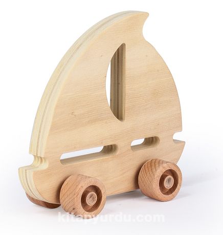 Montessori Ahşap Zeka Oyunları / w-Wooden Sailboat