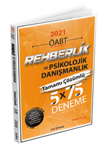 2021 ÖABT Rehberlik ve Psikolojik Danısmanlık Tamamı Çözümlü 5x75 Deneme