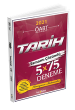 2021 ÖABT Tarih Tamamı Çözümlü 5x75 Deneme