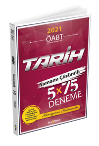 2021 ÖABT Tarih Tamamı Çözümlü 5x75 Deneme